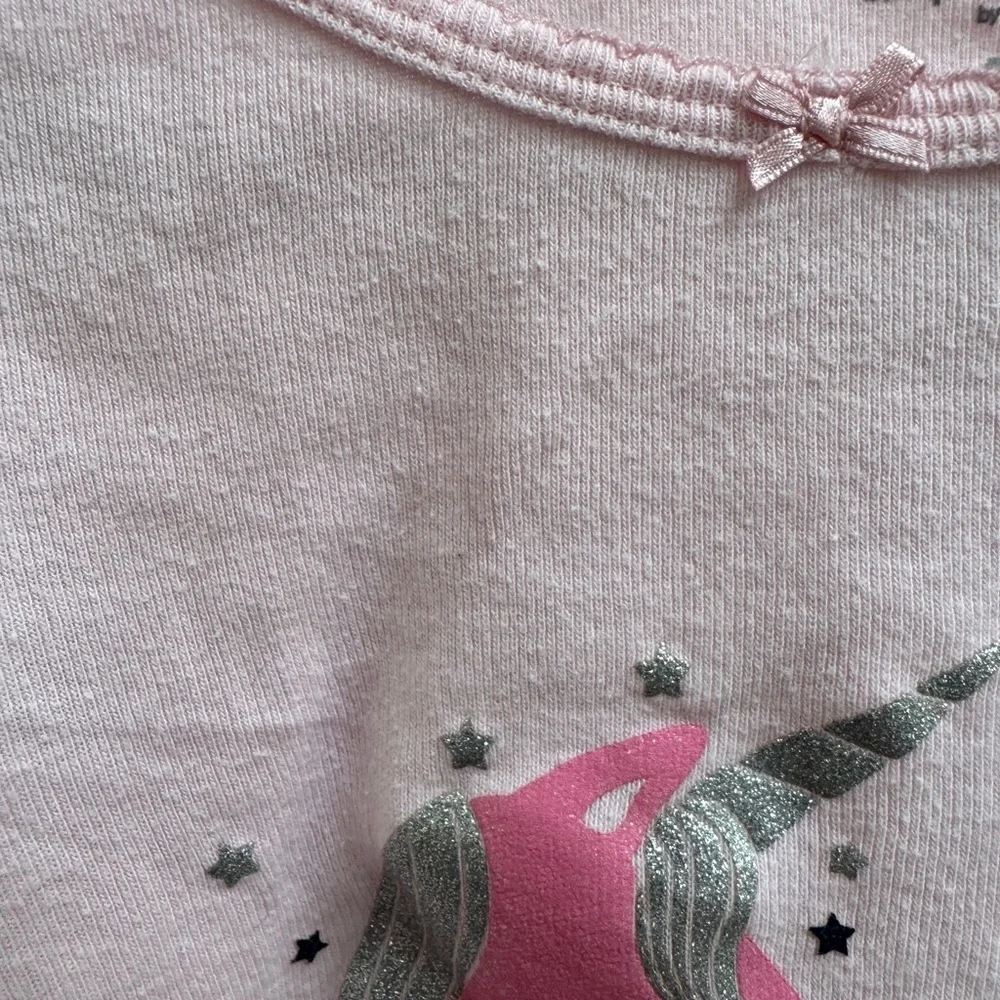Simple Joys Carters 4T Girls Sparkle While Sleep Long Sleeve Unicorn Pajama Top